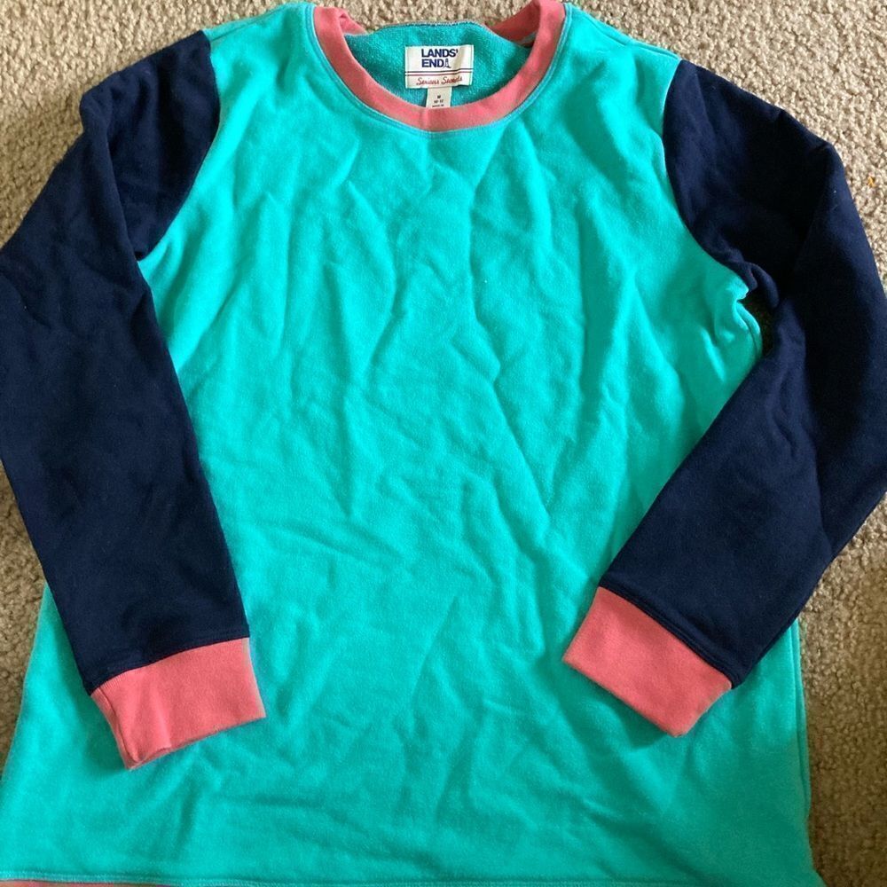 Womens Vintage Lands End Crewneck Sweatshirt